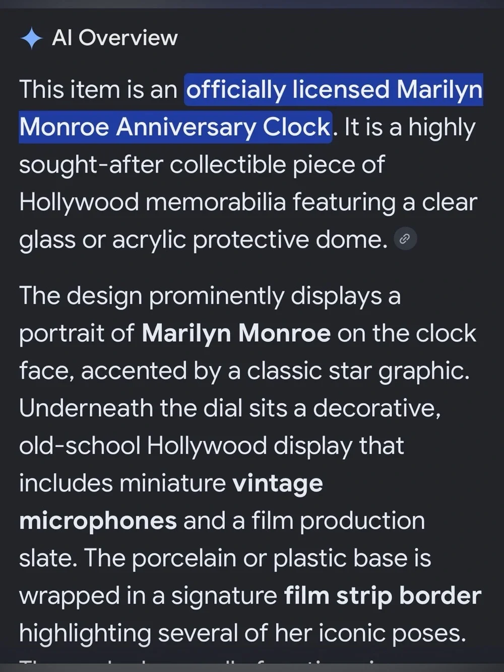 Marilyn Monroe decorative marilyn